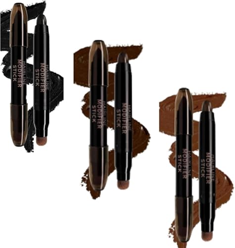 Instant Root Cover Up Stick – wasserfester und langanhaltender Concealer für den Haaransatz – doppelseitig – für Damen und Herren von QFFYFZAL