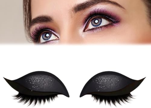 Lazy Eye Shadow Wimpernpflaster 2-in-1: Wiederverwendbare, bunte Lidschatten- und Wimpern-Make-up-Sticker. Natürliche, künstliche Wimpern. Make-up-Tool für alle Augentypen. Lazy Eye Shadow Wimpernpflaster 2-in-1: Wiederverwendbare, bunte Lidschatten- und Wimpern-Make-up-Sticker. Natürliche, künstliche Wimpern. Make-up-Tool für alle Augentypen. von QFFYFZAL