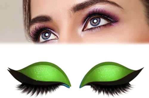 Lazy Eye Shadow Wimpernpflaster 2-in-1: Wiederverwendbare, bunte Lidschatten- und Wimpern-Make-up-Sticker. Natürliche, künstliche Wimpern. Make-up-Tool für alle Augentypen. von QFFYFZAL