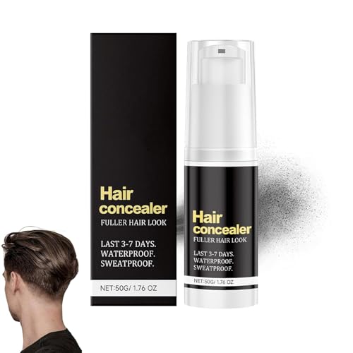Wasserfester und schweißfester Haar-Concealer, Haarfärbestift, langanhaltendes Ansatz-Abdeckspray, Haaransatz-Puder für Männer und Frauen von QFFYFZAL