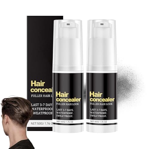 Wasserfester und schweißfester Haar-Concealer, Haarfärbestift, langanhaltendes Ansatz-Abdeckspray, Haaransatz-Puder für Männer und Frauen von QFFYFZAL