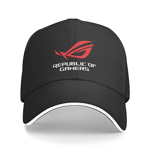 QFLLQLFF Basecap ASUS ROG Republic of Gamers Cap Baseball Cap Rugby Hut männlich Winter Damen Geschenk von QFLLQLFF