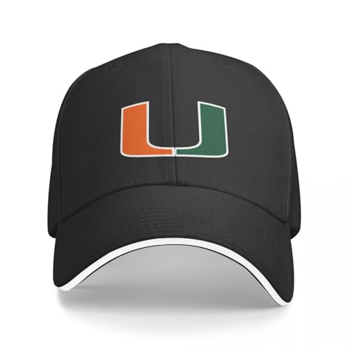 QFLLQLFF Basecap Be Miami Hurricanes Sports Bucket Hat Baseball Cap lustige Mütze Icon Herren Wintermütze Damen von QFLLQLFF