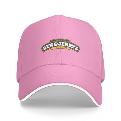 QFLLQLFF Basecap Ben Jerry's Ice Cream Kinder Cap Baseball Cap Pferdehut Herrenhut Luxus Damen von QFLLQLFF