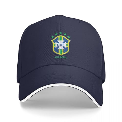 QFLLQLFF Basecap Brasilien Fußball Flagge Team Brasilien Unterstützung Geschenk Cap Baseball Cap Mas Hut Luxus Damen Wintermützen Herren Geschenk von QFLLQLFF
