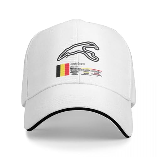QFLLQLFF Basecap Circuit de Spa Francorchamps F1 Records Cap Baseballmütze Baseballmütze Mann Strandausflug Wintermütze für Mann Damen von QFLLQLFF