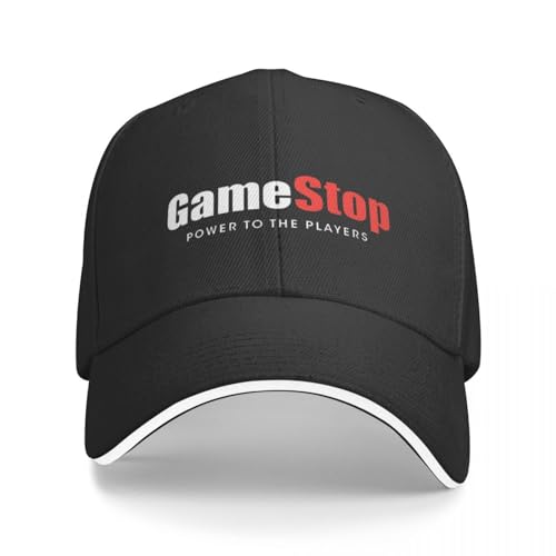 QFLLQLFF Basecap GameStop Baseball Cap Hut Luxus Mas Hüte Trucker Cap Damen Hüte The Sun Herren Geschenk von QFLLQLFF