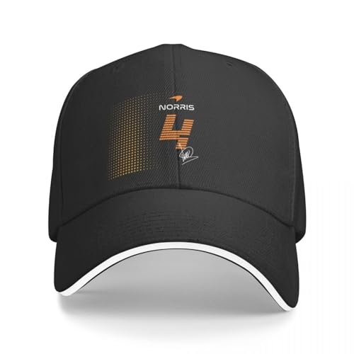QFLLQLFF Basecap Lando Norris 4 F1 Cap Baseball Cap Fischerhut Cap Hut Elegante Damen Hüte Herren Geschenk von QFLLQLFF