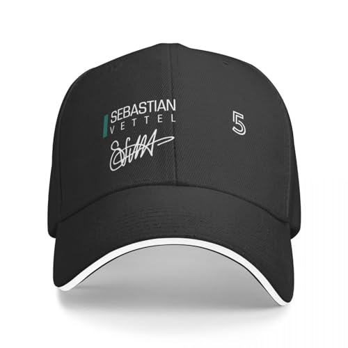 QFLLQLFF Basecap Sebastian Vettel Baseball Cap Strandtasche Hüte Baseball Cap Schutzhelm Damen Hüte Herren Geschenk von QFLLQLFF