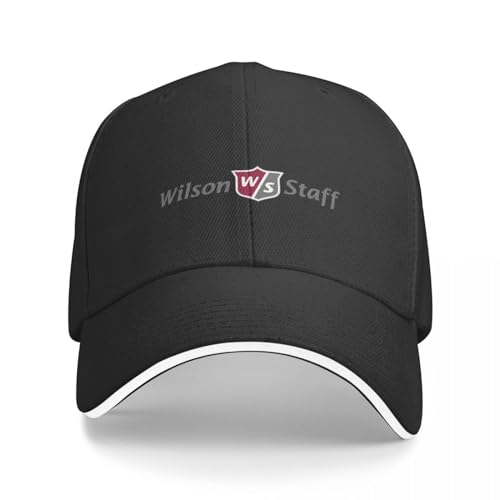 QFLLQLFF Basecap Wilson Staff Baseball Cap Golf Cap schwarz Partyhüte Damen Hüte Herren Geschenk von QFLLQLFF