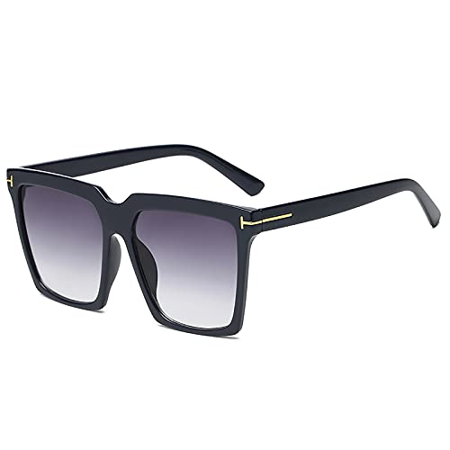 QFSLR Klassische Sonnenbrille Mit Quadratischem Rahmen Für Männer Und Frauen Mit 100% UV-Schutz, Geeignet Für Shoppingpartys Und Outdoor-Aktivitäten,E von QFSLR