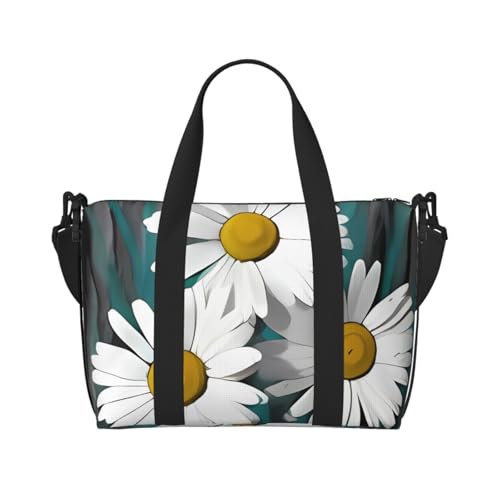 Goat Frolic Crossbody Reisetasche – Wasserabweisende Handgepäck-Handtasche, große Kapazität Turnbeutel, Gänseblümchen, Einheitsgröße Goat Frolic Crossbody Reisetasche – Wasserabweisende Handgepäck-Handtasche, große Kapazität Turnbeutel, Gänseblümchen, Einheitsgröße von QGGHNISD