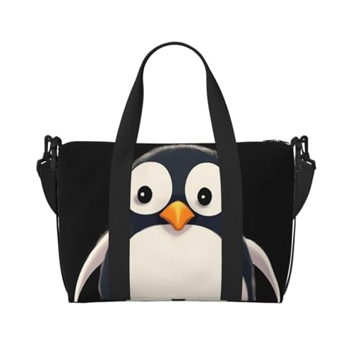 Lovely Panda bedruckte Crossbody-Tasche – wasserabweisende Handgepäck-Handtasche, große Kapazität, Turnbeutel, Süßer Pinguin, Einheitsgröße Lovely Panda bedruckte Crossbody-Tasche – wasserabweisende Handgepäck-Handtasche, große Kapazität, Turnbeutel, Süßer Pinguin, Einheitsgröße von QGGHNISD