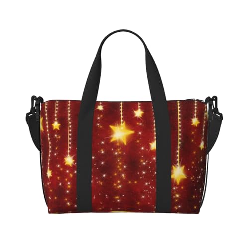 QGGHNISD Cherry Blossom Crossbody Reisetasche – Wasserabweisende Handgepäck-Handtasche, große Kapazität Turnbeutel, Weihnachten, Einheitsgröße von QGGHNISD