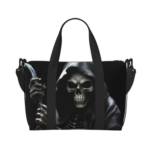 QGGHNISD Color Explosion Crossbody Reisetasche – Wasserabweisende Handgepäck-Handtasche, große Kapazität Turnbeutel, Sensenmann, Einheitsgröße von QGGHNISD