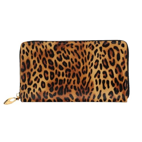 QGGHNISD Floral Damen Lang Leder Geldbörse mit Reißverschluss Kartenfächer Bargeldfach Clutch Geldbörse, leopardenmuster, Einheitsgröße QGGHNISD Floral Damen Lang Leder Geldbörse mit Reißverschluss Kartenfächer Bargeldfach Clutch Geldbörse, leopardenmuster, Einheitsgröße von QGGHNISD