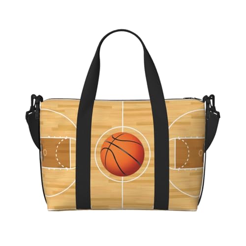 QGGHNISD Heart Tree Crossbody Reisetasche – Wasserabweisende Handgepäck-Handtasche, große Kapazität Turnbeutel, Basketballplatz-Rückwand, Einheitsgröße von QGGHNISD