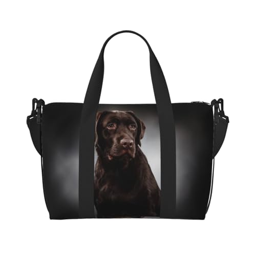 QGGHNISD Heart Tree Crossbody Reisetasche – Wasserabweisende Handgepäck-Handtasche, große Kapazität Turnbeutel, Labrador Retriever, Einheitsgröße von QGGHNISD
