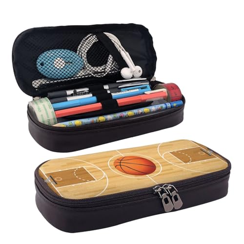 QGGHNISD Lustiges Federmäppchen aus Leder mit Leopardenmuster, große Kapazität, langlebig, für Studenten, Schreibwaren-Tasche, geeignet für Schreibwaren/Kosmetik/kleine Gegenstände von QGGHNISD