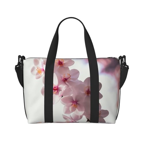 Süße Weihnachts-Umhängetasche mit Rentier-Motiv, wasserabweisend, Handgepäck-Handtasche, große Kapazität, Turnbeutel, Kirschblüten, Einheitsgröße von QGGHNISD