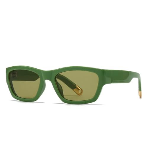 QGGNMGT Beliebte Mode Herren Sonnenbrillen Damen Farbverlaufsgläser UV400 (Grün Grün) von QGGNMGT