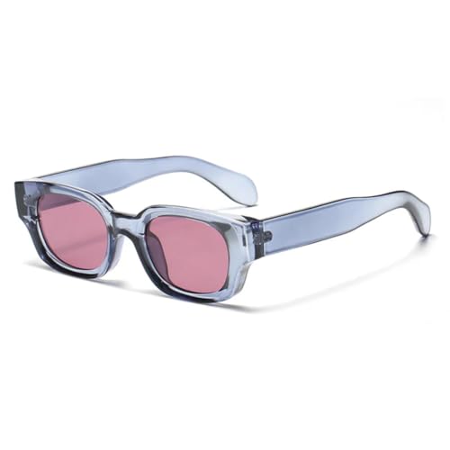 QGGNMGT Modische Sonnenbrille in Bonbonfarben für Damen, trendige Sonnenbrillen, UV400 (blau, rosa, rot) von QGGNMGT