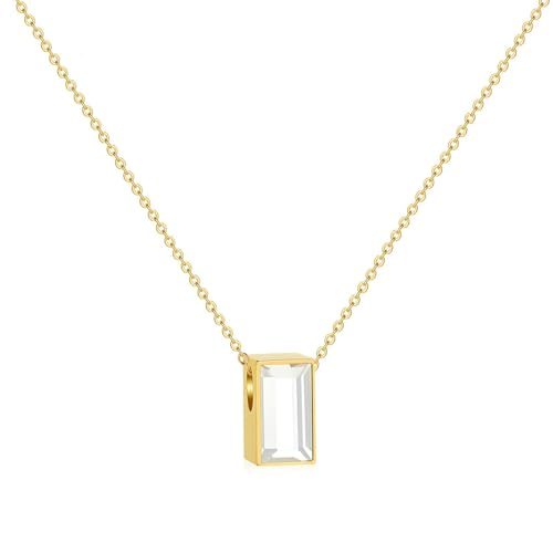 QGJNSGC Einäscherungs-Schmuck Transparent Vorderseite Mini Würfel Urne Halsketten für menschliche Asche für Frauen Keepsake Anhänger Asche Lokets Memorial Schmuck Geschenk von QGJNSGC