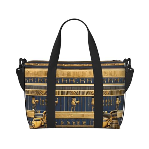 Ägyptische Pharaonische Fresken Handreisetasche für Männer und Frauen Langlebiges Material und stilvolles Design, geeignet für Geschäfts- und Freizeitreisen. Ägyptische Pharaonische Fresken Handreisetasche für Männer und Frauen Langlebiges Material und stilvolles Design, geeignet für Geschäfts- und Freizeitreisen. von QGQHS