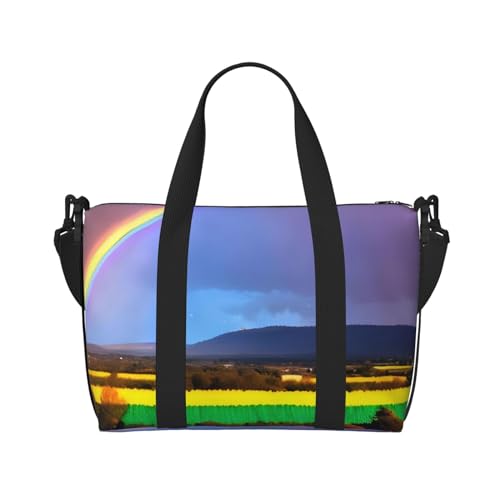 Abend-Regenbogen-Handreisetasche für Männer und Frauen, strapazierfähiges Material und stilvolles Design, geeignet für Geschäfts- und Freizeitreisen. Abend-Regenbogen-Handreisetasche für Männer und Frauen, strapazierfähiges Material und stilvolles Design, geeignet für Geschäfts- und Freizeitreisen. von QGQHS