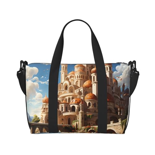 Anime Castle Sky Handreisetasche für Männer und Frauen Langlebiges Material und stilvolles Design, geeignet für Geschäfts- und Freizeitreisen Anime Castle Sky Handreisetasche für Männer und Frauen Langlebiges Material und stilvolles Design, geeignet für Geschäfts- und Freizeitreisen von QGQHS