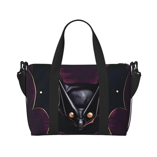 Black Ghost Bat Handreisetasche für Männer und Frauen Strapazierfähiges Material und stilvolles Design, geeignet für Geschäfts- und Freizeitreisen, Schwarz, Einheitsgröße Black Ghost Bat Handreisetasche für Männer und Frauen Strapazierfähiges Material und stilvolles Design, geeignet für Geschäfts- und Freizeitreisen, Schwarz, Einheitsgröße von QGQHS