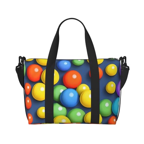 Bunte Bälle Handreisetasche Für Damen und Herren Strapazierfähiges Material und stilvolles Design, geeignet für Geschäfts- und Freizeitreisen. Bunte Bälle Handreisetasche Für Damen und Herren Strapazierfähiges Material und stilvolles Design, geeignet für Geschäfts- und Freizeitreisen. von QGQHS