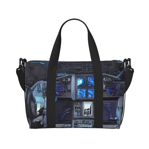 Cabin Of The Future Handreisetasche Für Damen und Herren Strapazierfähiges Material und stilvolles Design, geeignet für Geschäfts- und Freizeitreisen Cabin Of The Future Handreisetasche Für Damen und Herren Strapazierfähiges Material und stilvolles Design, geeignet für Geschäfts- und Freizeitreisen von QGQHS
