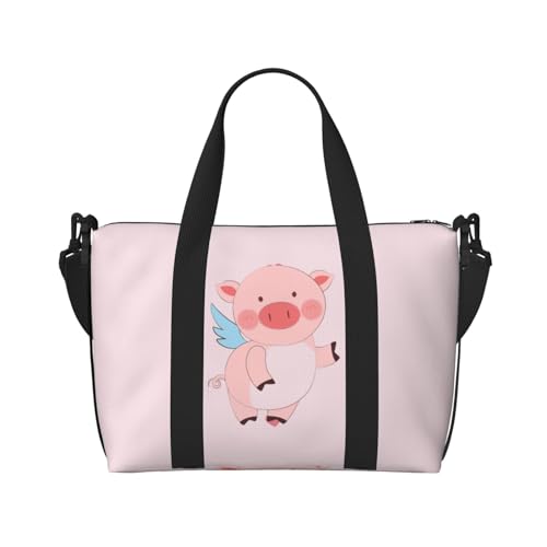 Cartoon Flying Pig Handreisetasche für Männer und Frauen Langlebiges Material und stilvolles Design, geeignet für Geschäfts- und Freizeitreisen. Cartoon Flying Pig Handreisetasche für Männer und Frauen Langlebiges Material und stilvolles Design, geeignet für Geschäfts- und Freizeitreisen. von QGQHS