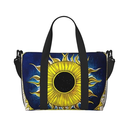 Cartoon Herz Sonne Hand Reisetasche für Männer und Frauen Langlebiges Material und stilvolles Design, geeignet für Geschäfts- und Freizeitreisen. Cartoon Herz Sonne Hand Reisetasche für Männer und Frauen Langlebiges Material und stilvolles Design, geeignet für Geschäfts- und Freizeitreisen. von QGQHS
