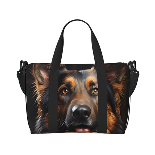 Deutscher Schäferhund Handreisetasche für Männer und Frauen Langlebiges Material und stilvolles Design, geeignet für Geschäfts- und Freizeitreisen Deutscher Schäferhund Handreisetasche für Männer und Frauen Langlebiges Material und stilvolles Design, geeignet für Geschäfts- und Freizeitreisen von QGQHS