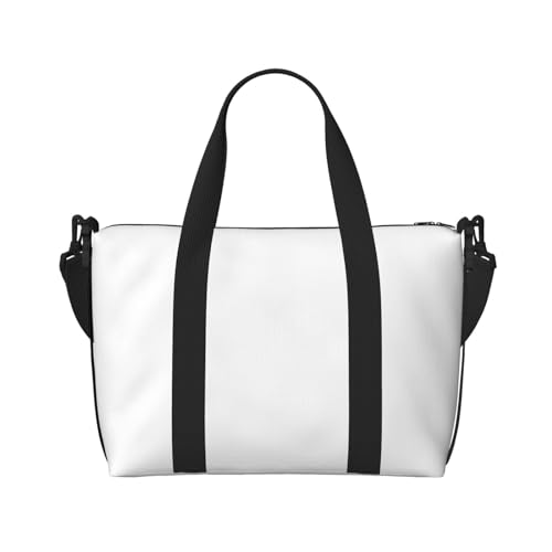 Einfarbige, weiße Handreisetasche. Für Damen und Herren. Strapazierfähiges Material und stilvolles Design, geeignet für Geschäfts- und Freizeitreisen. Einfarbige, weiße Handreisetasche. Für Damen und Herren. Strapazierfähiges Material und stilvolles Design, geeignet für Geschäfts- und Freizeitreisen. von QGQHS