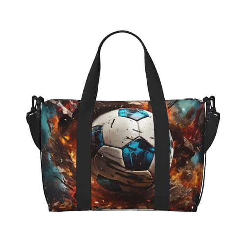 Firecracker Soccer Handreisetasche Für Damen und Herren Strapazierfähiges Material und stilvolles Design, geeignet für Geschäfts- und Freizeitreisen Firecracker Soccer Handreisetasche Für Damen und Herren Strapazierfähiges Material und stilvolles Design, geeignet für Geschäfts- und Freizeitreisen von QGQHS