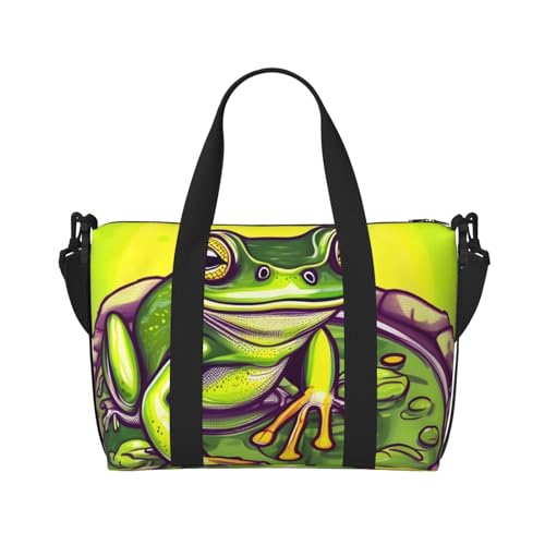 Frosch im Teich Handreisetasche Für Damen und Herren Langlebiges Material und stilvolles Design, geeignet für Geschäfts- und Freizeitreisen. Frosch im Teich Handreisetasche Für Damen und Herren Langlebiges Material und stilvolles Design, geeignet für Geschäfts- und Freizeitreisen. von QGQHS