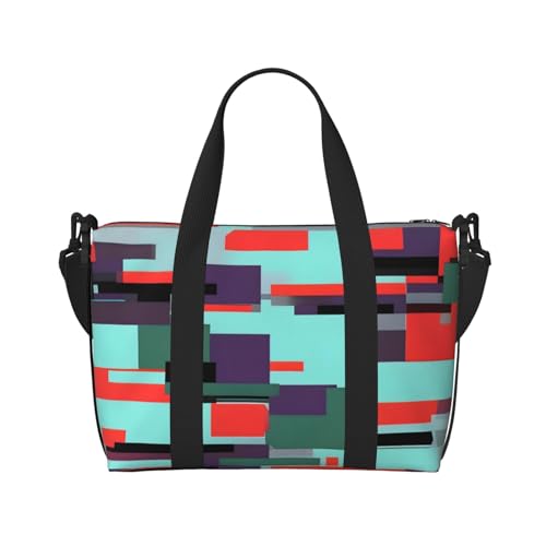 Gestreifte Kombination Handreisetasche für Männer und Frauen Langlebiges Material und stilvolles Design, geeignet für Geschäfts- und Freizeitreisen. Gestreifte Kombination Handreisetasche für Männer und Frauen Langlebiges Material und stilvolles Design, geeignet für Geschäfts- und Freizeitreisen. von QGQHS