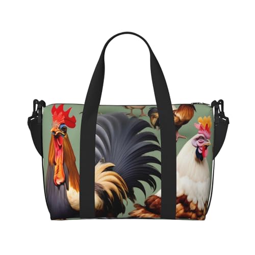 Hahn und Huhn Handreisetasche für Männer und Frauen Langlebiges Material und stilvolles Design, geeignet für Geschäfts- und Freizeitreisen. Hahn und Huhn Handreisetasche für Männer und Frauen Langlebiges Material und stilvolles Design, geeignet für Geschäfts- und Freizeitreisen. von QGQHS