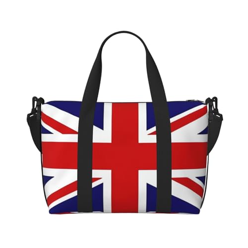 Handreisetasche mit UK-Flagge, für Damen und Herren, strapazierfähiges Material und stilvolles Design, geeignet für Geschäfts- und Freizeitreisen. von QGQHS