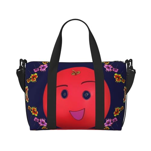 Handreisetasche mit lächelnden roten Orangen für Männer und Frauen, strapazierfähiges Material und stilvolles Design, geeignet für Geschäfts- und Freizeitreisen. Handreisetasche mit lächelnden roten Orangen für Männer und Frauen, strapazierfähiges Material und stilvolles Design, geeignet für Geschäfts- und Freizeitreisen. von QGQHS