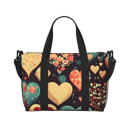 Heart Crush Flower Handreisetasche für Männer und Frauen Langlebiges Material und stilvolles Design, geeignet für Geschäfts- und Freizeitreisen. Heart Crush Flower Handreisetasche für Männer und Frauen Langlebiges Material und stilvolles Design, geeignet für Geschäfts- und Freizeitreisen. von QGQHS