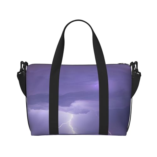 Lightning Storm Handreisetasche für Männer und Frauen Langlebiges Material und stilvolles Design, geeignet für Geschäfts- und Freizeitreisen Lightning Storm Handreisetasche für Männer und Frauen Langlebiges Material und stilvolles Design, geeignet für Geschäfts- und Freizeitreisen von QGQHS