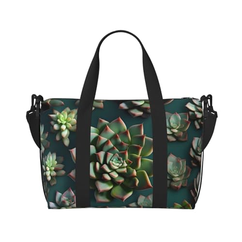Many Succulents Hand Travel Bag For Men And Women.Durable Material And Stylish Design, Suitable For Business And Leisure Travel., Black, One Size Many Succulents Hand Travel Bag For Men And Women.Durable Material And Stylish Design, Suitable For Business And Leisure Travel., Black, One Size von QGQHS