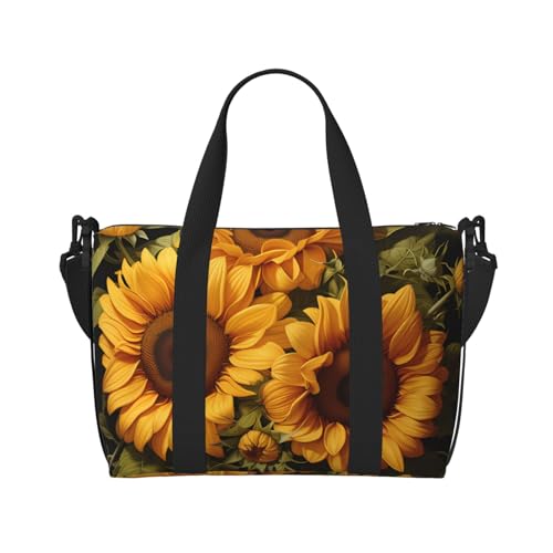 Mit der gelben Sonnenblumen-Handreisetasche für Männer und Frauen Strapazierfähiges Material und stilvolles Design, geeignet für Geschäfts- und Freizeitreisen. Mit der gelben Sonnenblumen-Handreisetasche für Männer und Frauen Strapazierfähiges Material und stilvolles Design, geeignet für Geschäfts- und Freizeitreisen. von QGQHS