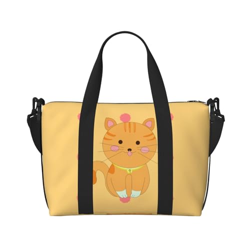 Niedliche Cartoon-Kätzchen-Handreisetasche für Männer und Frauen, strapazierfähiges Material und stilvolles Design, geeignet für Geschäfts- und Freizeitreisen. Niedliche Cartoon-Kätzchen-Handreisetasche für Männer und Frauen, strapazierfähiges Material und stilvolles Design, geeignet für Geschäfts- und Freizeitreisen. von QGQHS