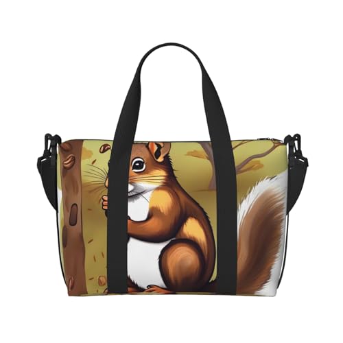 Nut-Eating Eichhörnchen Handreisetasche für Männer und Frauen Langlebiges Material und stilvolles Design, geeignet für Geschäfts- und Freizeitreisen Nut-Eating Eichhörnchen Handreisetasche für Männer und Frauen Langlebiges Material und stilvolles Design, geeignet für Geschäfts- und Freizeitreisen von QGQHS