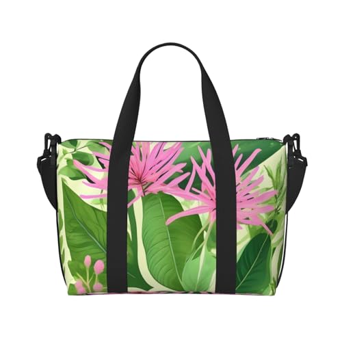 Pink Plant Flowers Hand Travel Bag For Men And Women.Durable Material And Stylish Design, Suitable For Business And Leisure Travel. Pink Plant Flowers Hand Travel Bag For Men And Women.Durable Material And Stylish Design, Suitable For Business And Leisure Travel. von QGQHS